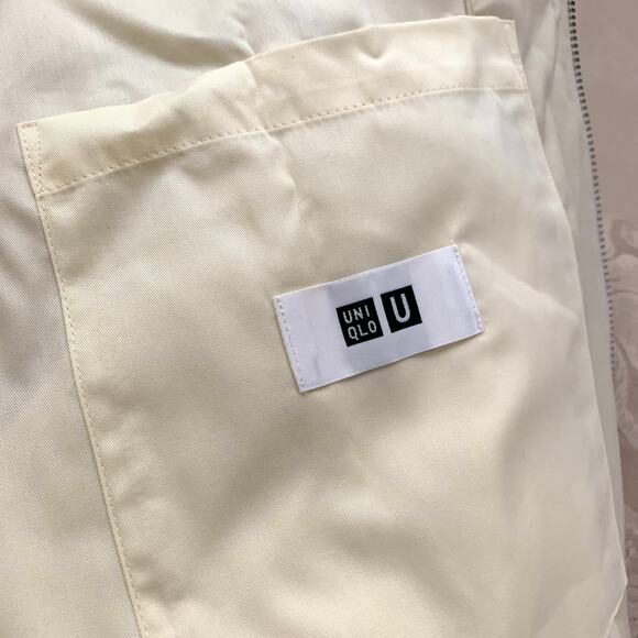 Uniqlo U Zip Up Short Blouson Bomber Jacket in Natural - Picture 9 of 11